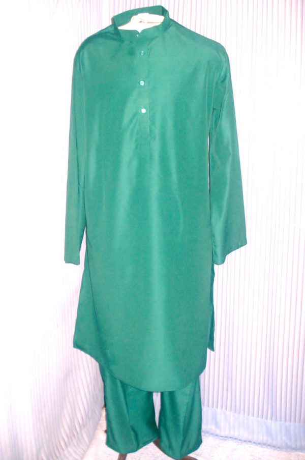 green kurta set